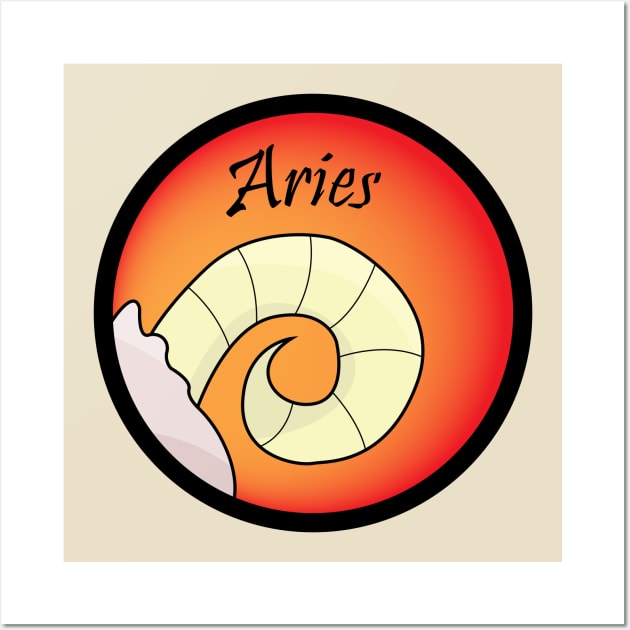 Aries Zodiac Astrology Wall Art by BestRamen